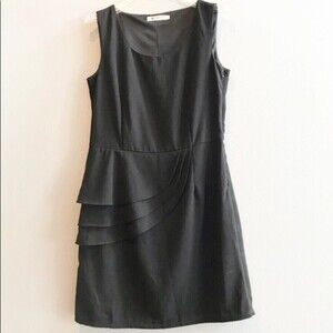 The Impeccable Pig Peplum Black Dress
